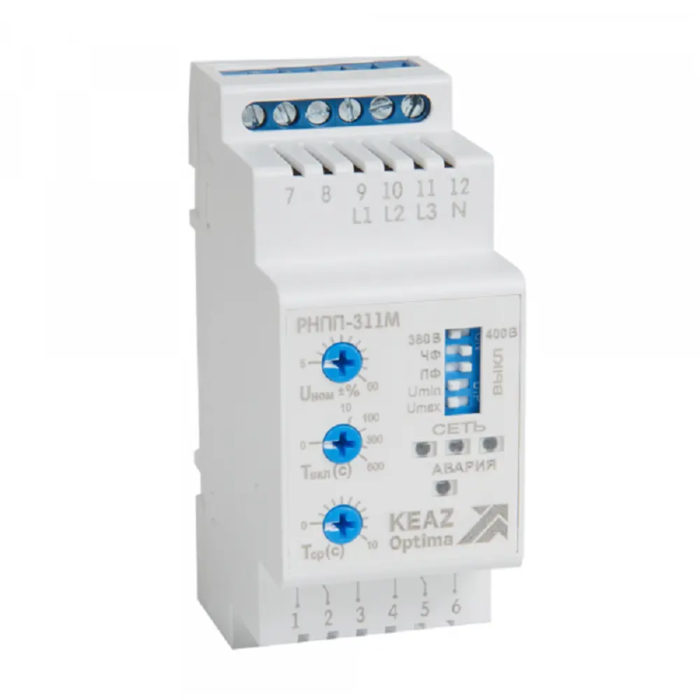 Фото Реле напряжения КЭАЗ OptiDin РНПП-311М-УХЛ3.1 Фото Реле напряжения КЭАЗ OptiDin РНПП-311М-УХЛ3.1