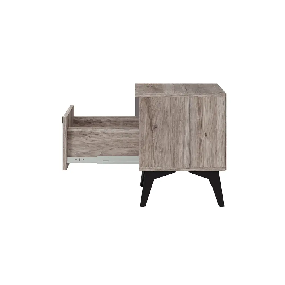 Фото 5 Тумба прикроватная Bts 45.2x47x38 см 1 ящик ЛДСП цвет дуб смоки Фото 5 Тумба прикроватная Bts 45.2x47x38 см 1 ящик ЛДСП цвет дуб смоки