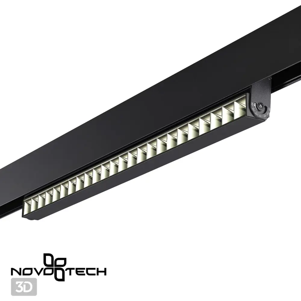 Фото 2 Трековый светильник линейный светодиодный Novotech Nv_358545 24 Вт однофазный нейтральный белый свет цвет черный Фото 2 Трековый светильник линейный светодиодный Novotech Nv_358545 24 Вт однофазный нейтральный белый свет цвет черный