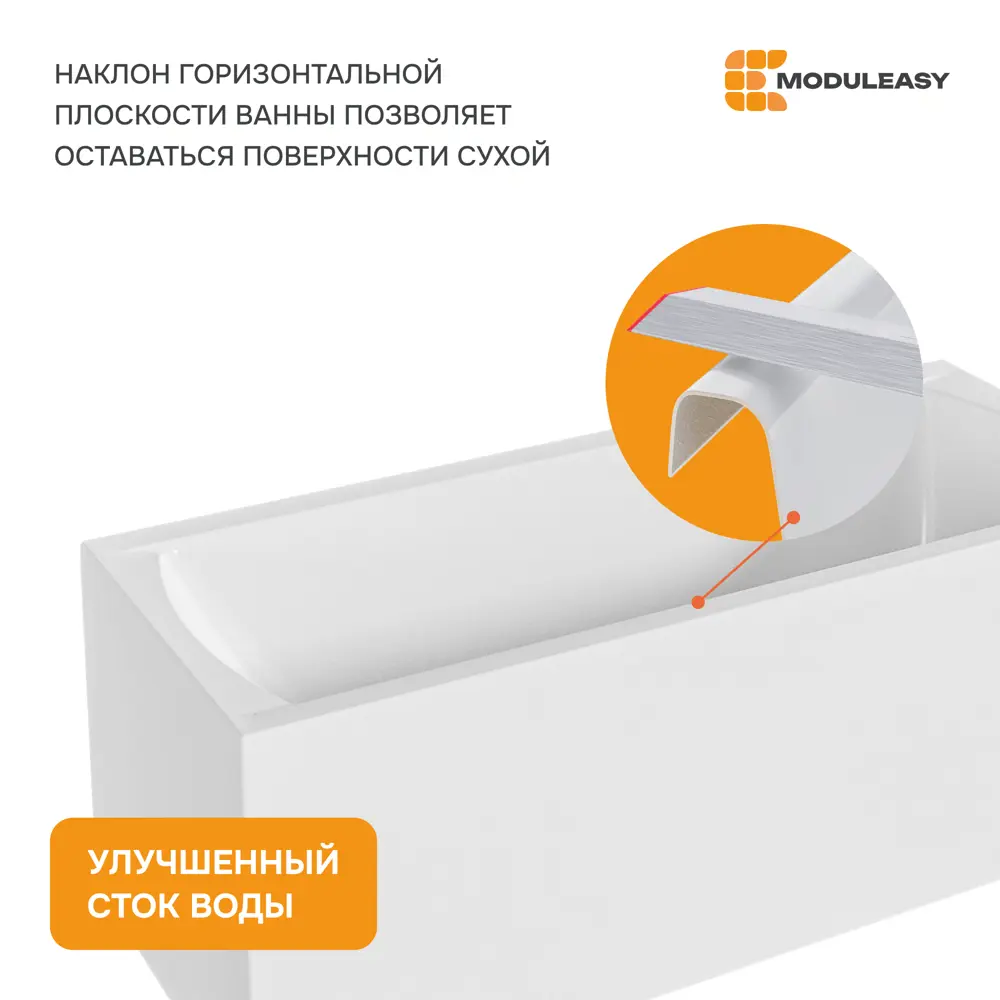 Фото 4 Ванна Moduleasy Kane акриловая 180x80 см 3в1: прямоугольная ванна, стальная рама, слив-перелив 01кейн1880кс2 Фото 4 Ванна Moduleasy Kane акриловая 180x80 см 3в1: прямоугольная ванна, стальная рама, слив-перелив 01кейн1880кс2