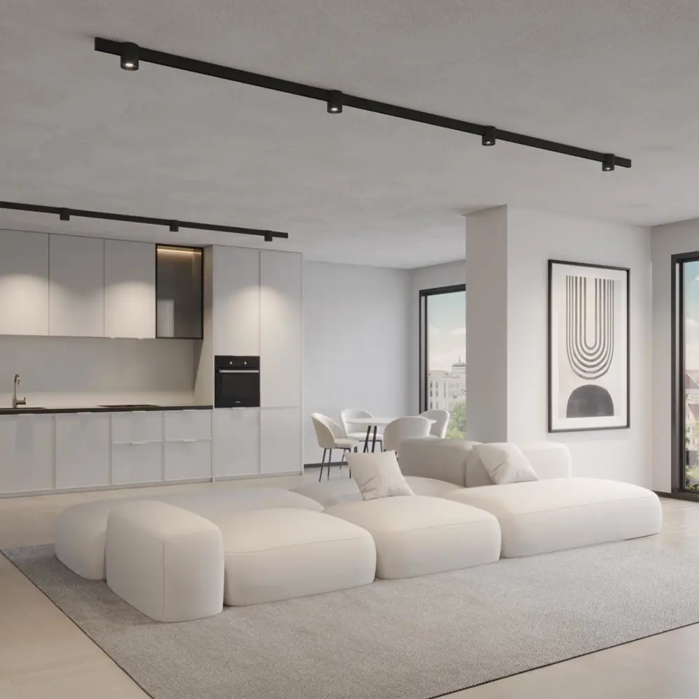 Фото 4 Трековый светильник спот светодиодный Novotech 359517 10 Вт магнитный регулируемый белый свет цвет черный Фото 4 Трековый светильник спот светодиодный Novotech 359517 10 Вт магнитный регулируемый белый свет цвет черный