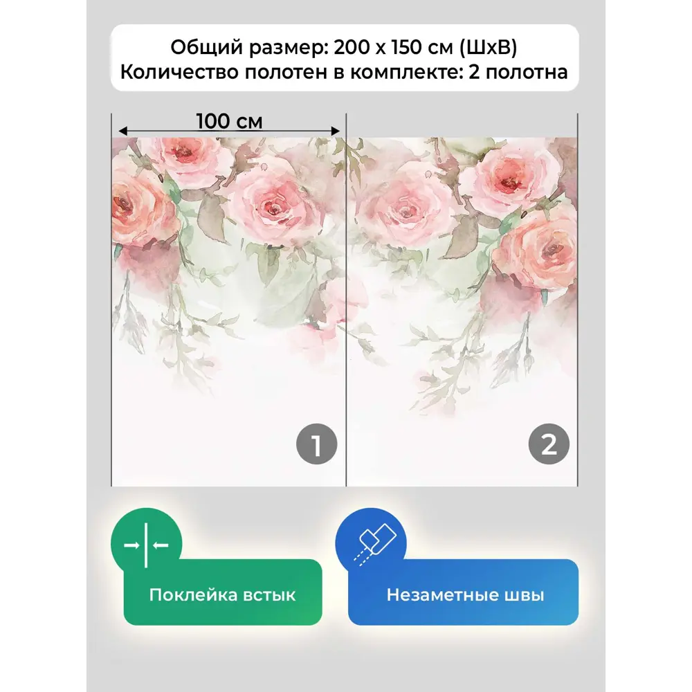 Фото 5 Фотообои флизелиновые Первое ателье 200x150 см pw96654-2 Фото 5 Фотообои флизелиновые Первое ателье 200x150 см pw96654-2