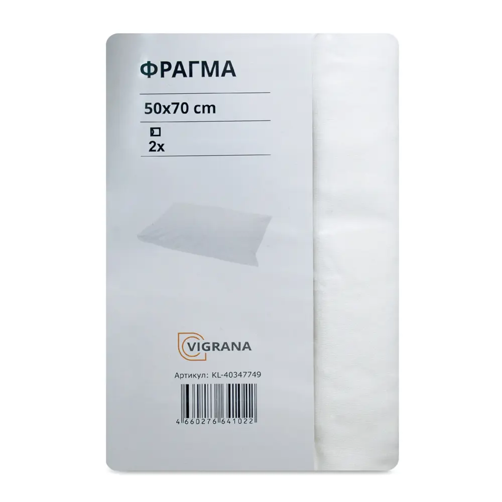 Фото 5 Наволочка Vigrana KL-40347749 70x50 см хлопок 2 шт цвет белый Фото 5 Наволочка Vigrana KL-40347749 70x50 см хлопок 2 шт цвет белый