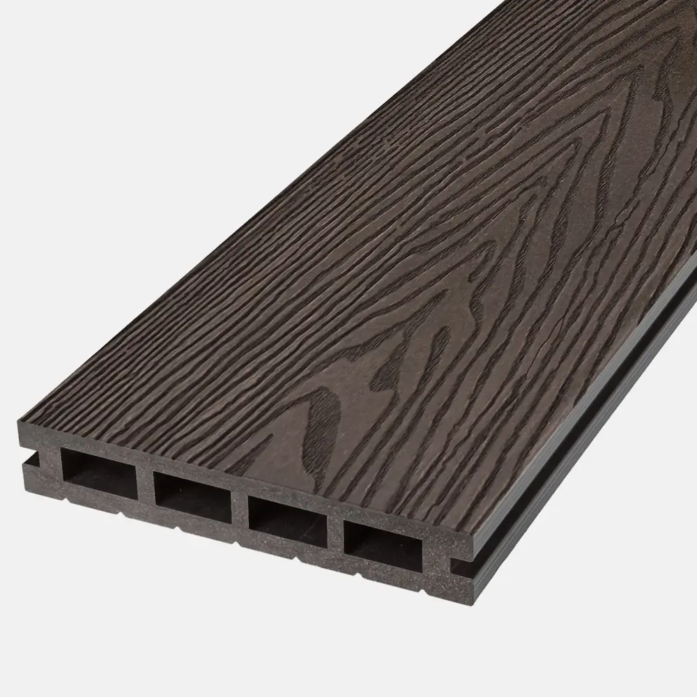 Фото 2 Террасная доска ДПК Deck ecology цвет венге 1500х147x25мм двусторонний структура дерева 0.225м² 4шт Фото 2 Террасная доска ДПК Deck ecology цвет венге 1500х147x25мм двусторонний структура дерева 0.225м² 4шт