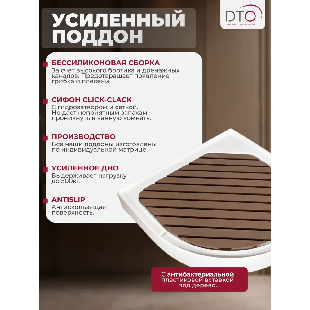 Фото 7 Душевая кабина Dto NS/D09SLED 90X90220 см 1/4 круга поддон низкий стекло матовое