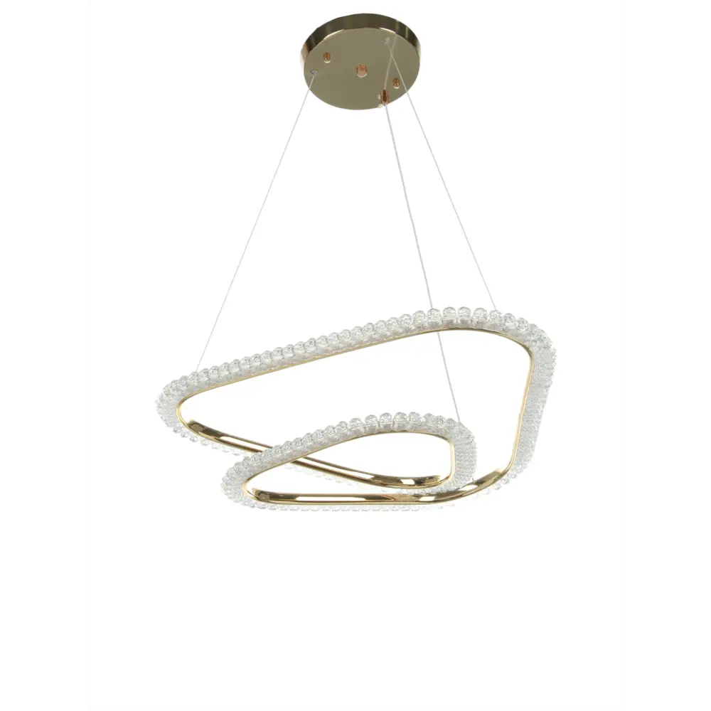 Фото Люстра подвесная светодиодная Bayerlux 10534559 3 м² регулируемый белый свет цвет жёлтый/золотой