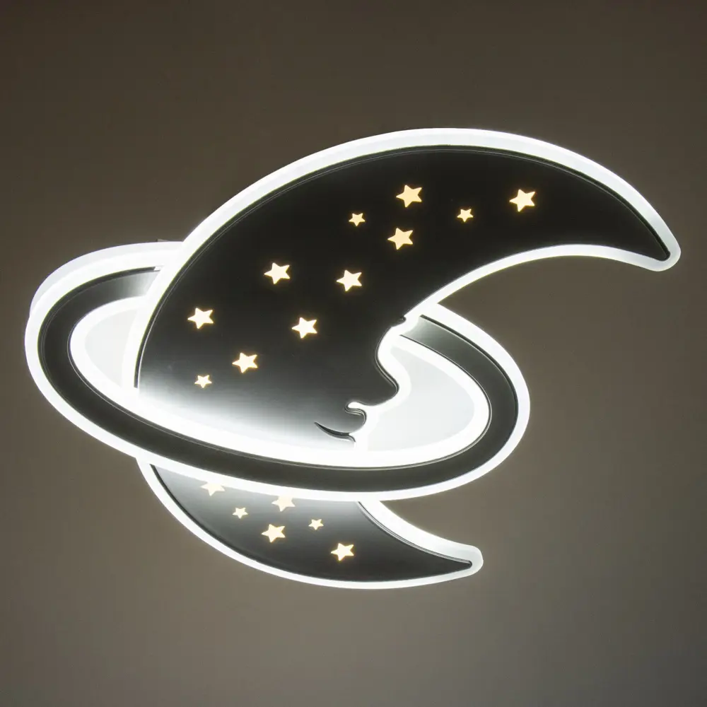 Фото 5 Люстра потолочная светодиодная Bayerlux 9643816 с пультом управления 3 м² регулируемый белый свет цвет белый