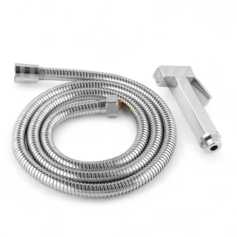 Фото 4 Смеситель с гигиеническим душем Delano MD-AZ69108 со шлангом, цвет хромированный Фото 4 Смеситель с гигиеническим душем Delano MD-AZ69108 со шлангом, цвет хромированный