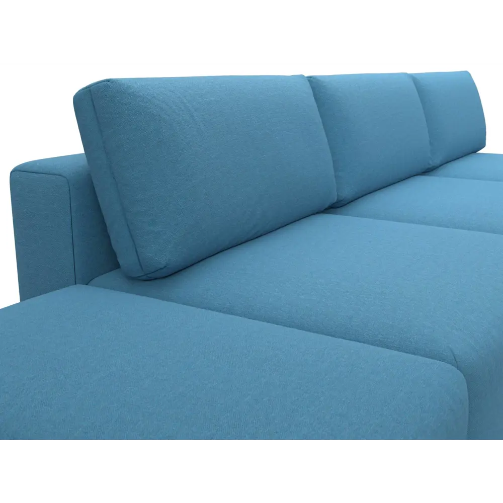 Фото 4 Диван раскладной Лига диванов 367x84x118 см рогожка цвет амур 10 голубой