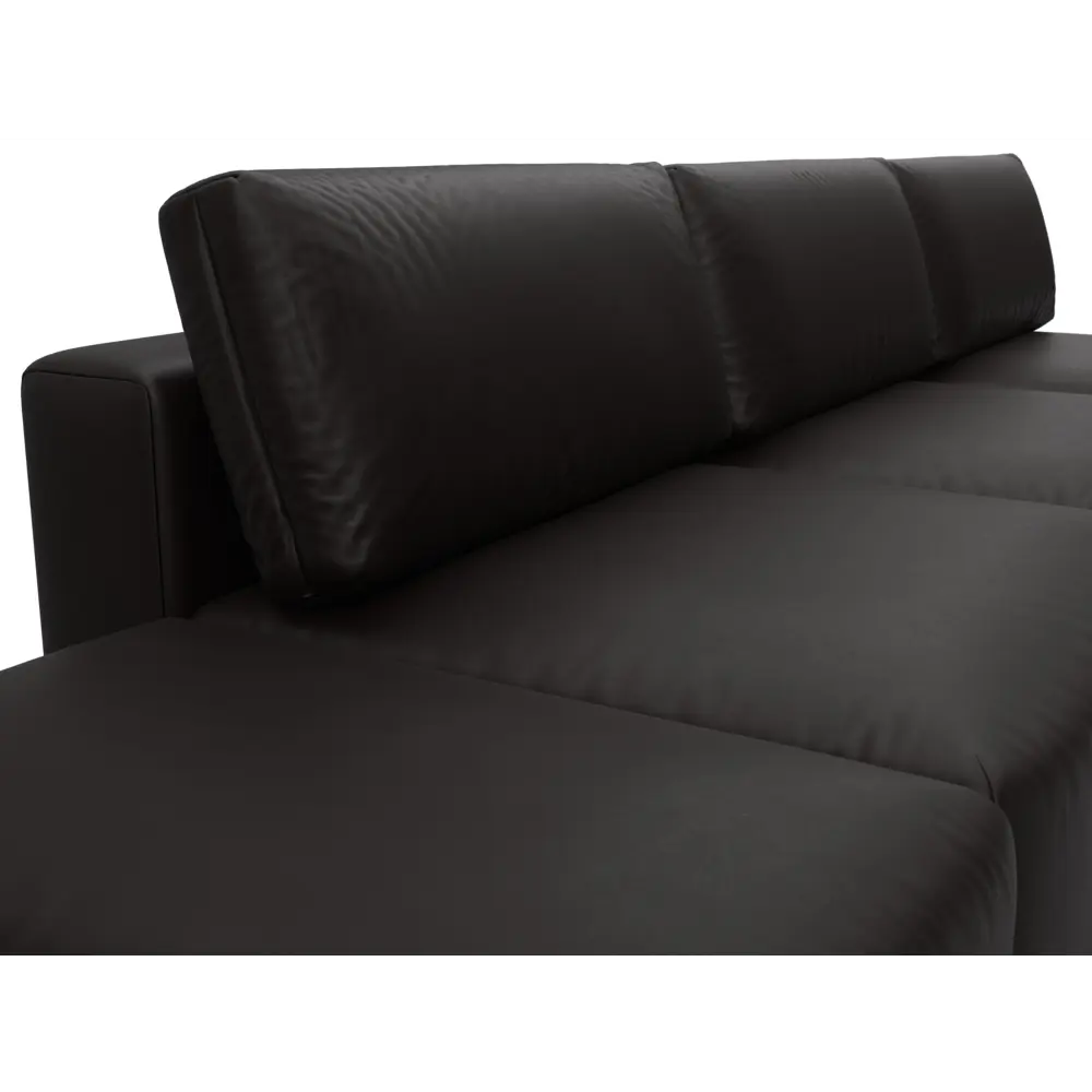 Фото 4 Диван раскладной Лига диванов 130057 367x84x118 см эко-кожа цвет grifon 12 коричневый