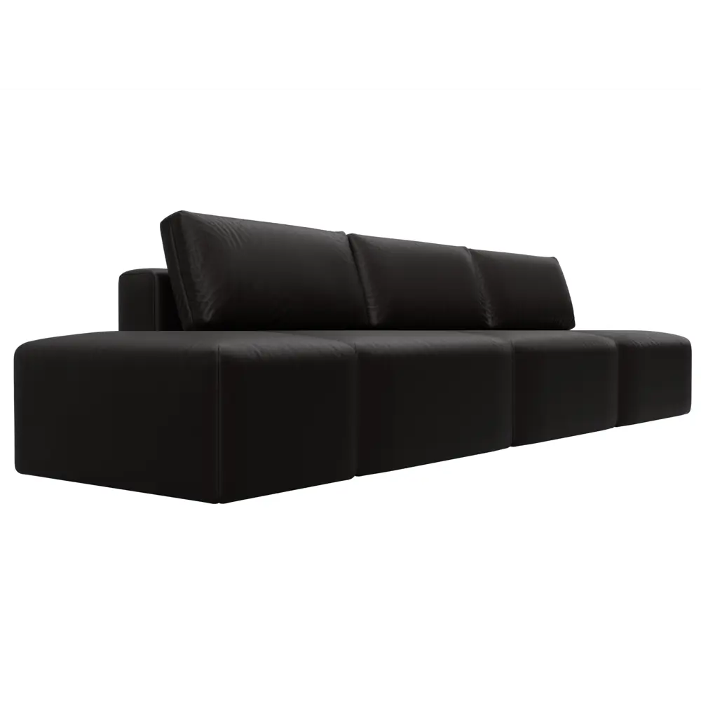 Фото 3 Диван раскладной Лига диванов 130057 367x84x118 см эко-кожа цвет grifon 12 коричневый