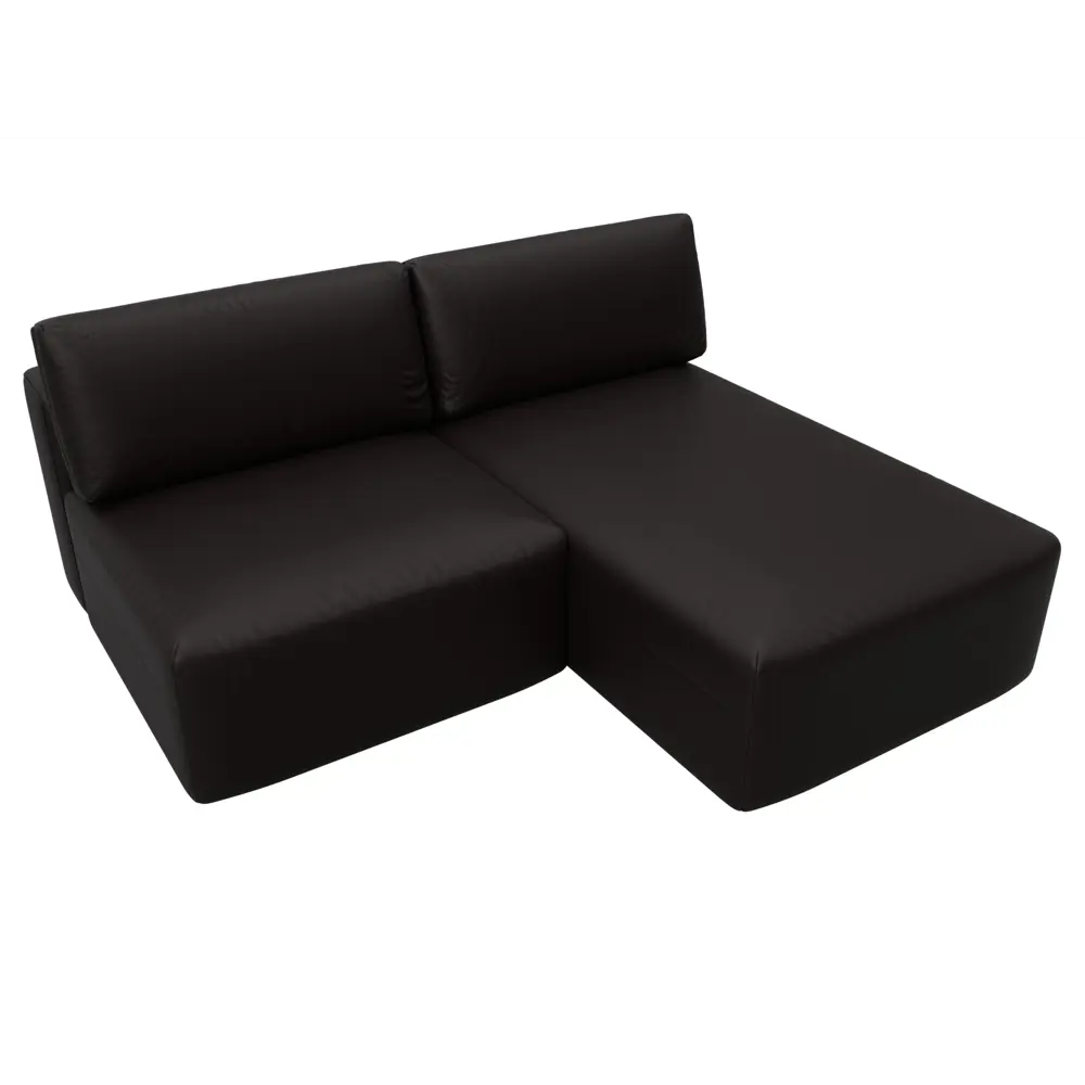 Фото 6 Диван раскладной Лига диванов 130061 200x84x187 см эко-кожа цвет grifon 12 коричневый