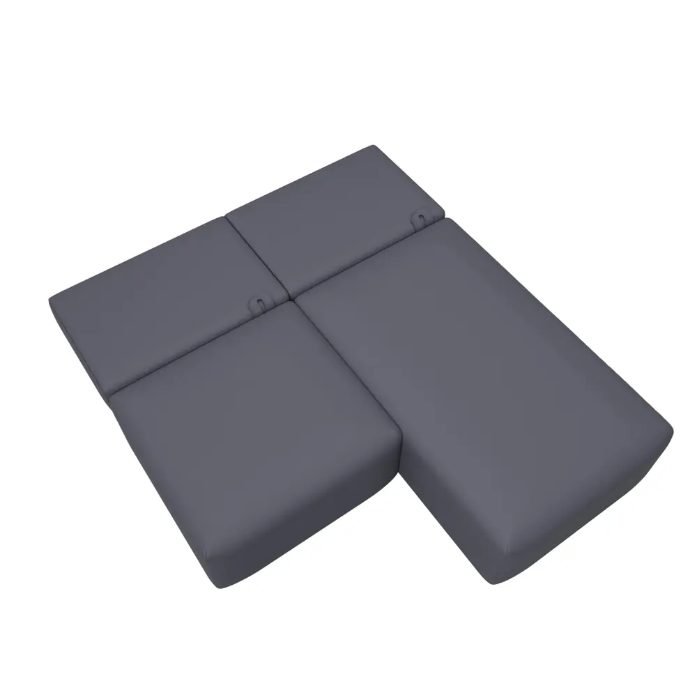 Фото 9 Диван раскладной Лига диванов 130063 200x84x187 см эко-кожа цвет grifon 15 серый