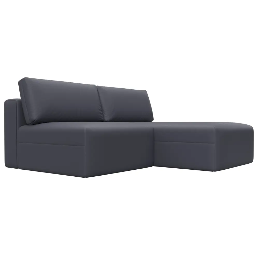 Фото 3 Диван раскладной Лига диванов 130063 200x84x187 см эко-кожа цвет grifon 15 серый