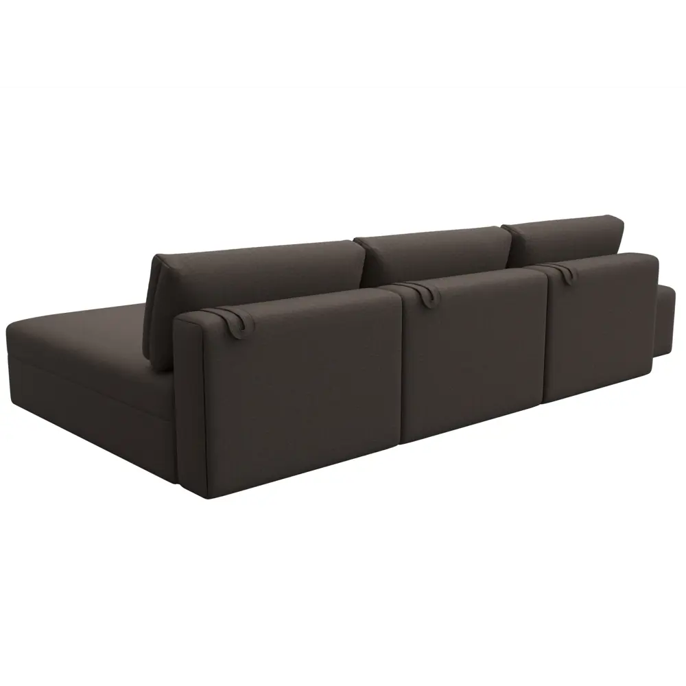 Фото 5 Диван раскладной Лига диванов 129719 367x84x187 см рогожка цвет амур 05 коричневый Фото 5 Диван раскладной Лига диванов 129719 367x84x187 см рогожка цвет амур 05 коричневый