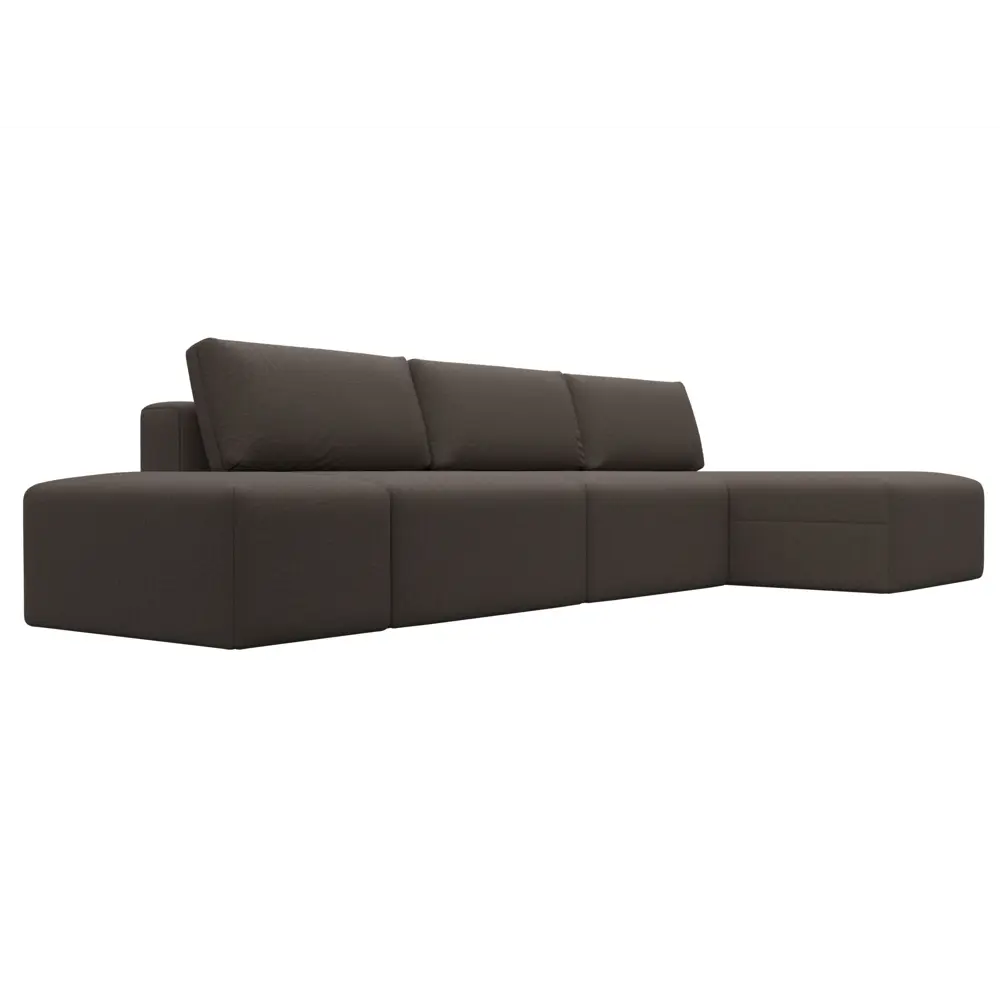 Фото 3 Диван раскладной Лига диванов 129719 367x84x187 см рогожка цвет амур 05 коричневый Фото 3 Диван раскладной Лига диванов 129719 367x84x187 см рогожка цвет амур 05 коричневый