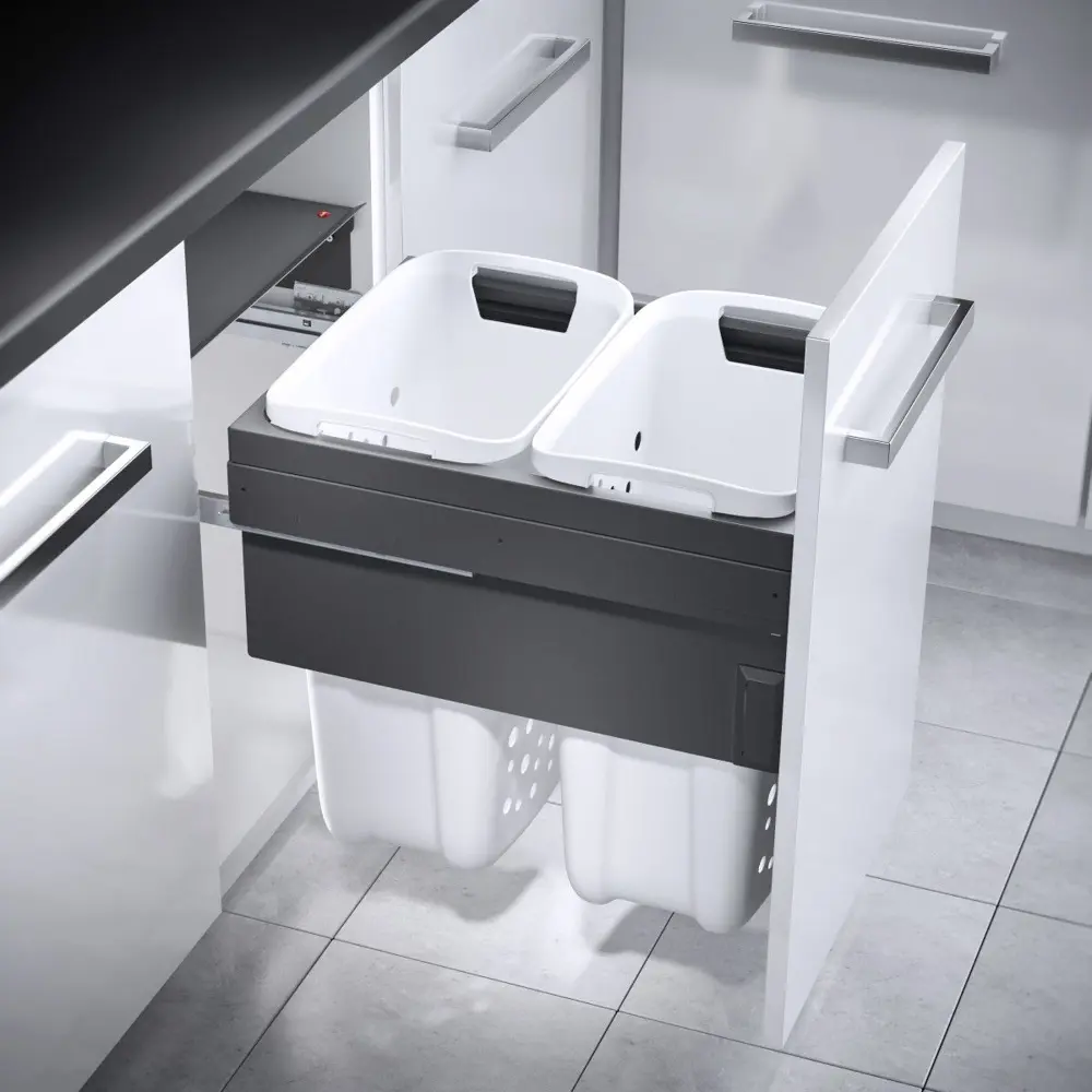 Фото Корзина для белья Hailo 3270811 41.8x54.5x52.8 см Пластик цвет белый Фото Корзина для белья Hailo 3270811 41.8x54.5x52.8 см Пластик цвет белый