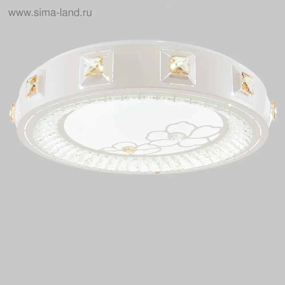 Фото Люстра потолочная светодиодная Bayerlux 4605532 с пультом управления 3 м² регулируемый белый свет цвет белый