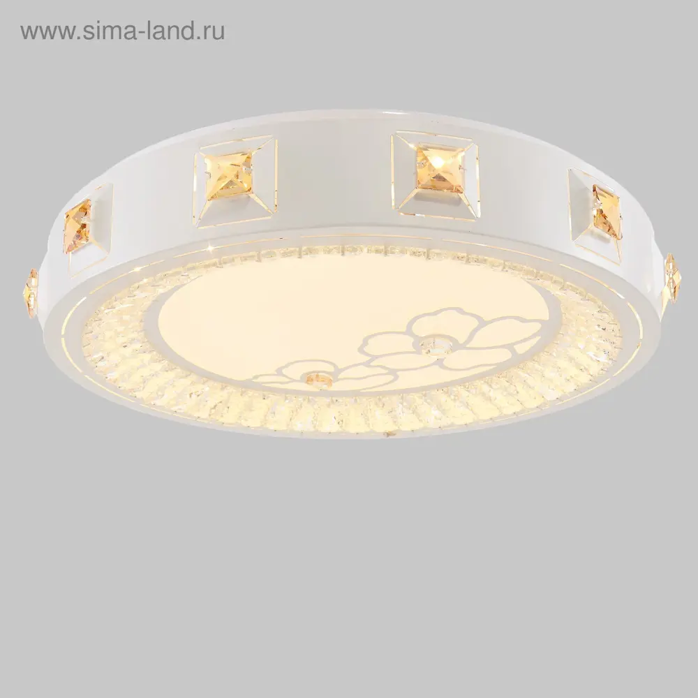 Фото 3 Люстра потолочная светодиодная Bayerlux 4605532 с пультом управления 3 м² регулируемый белый свет цвет белый