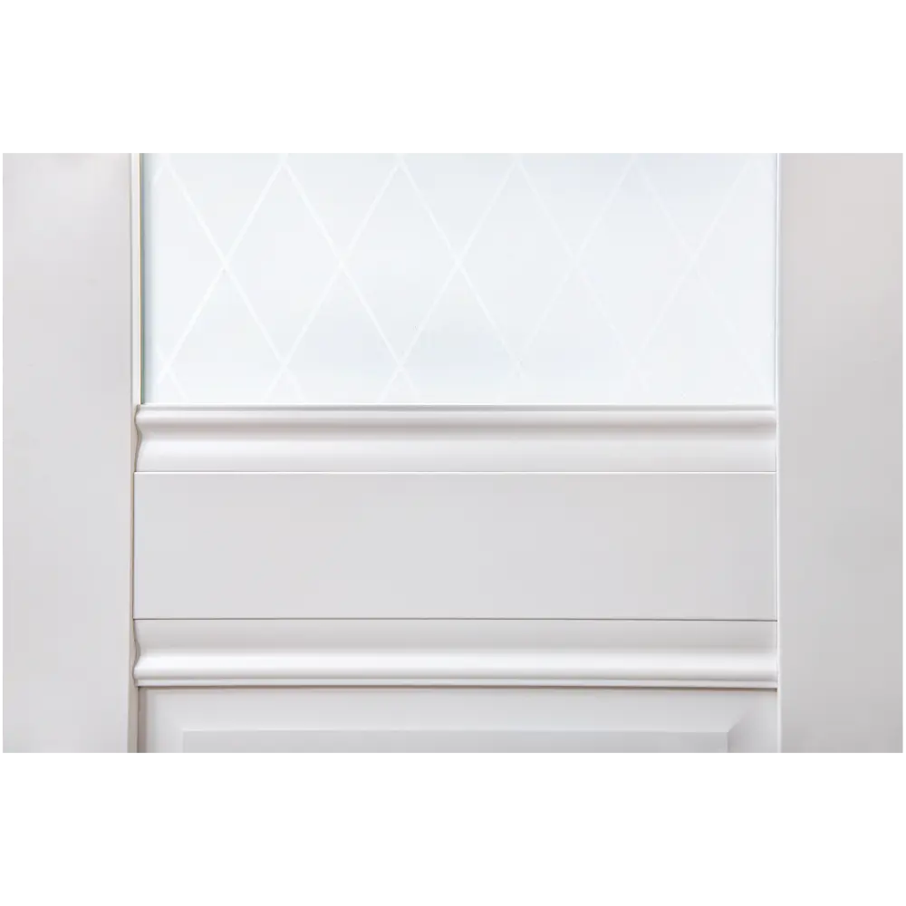 Фото 3 Дверь межкомнатная со стеклом Классико-43 70x200 см Hardflex белый с замком и петлями Фото 3 Дверь межкомнатная со стеклом Классико-43 70x200 см Hardflex белый с замком и петлями