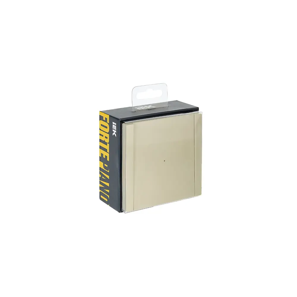 Фото 3 Выключатель проходной встраиваемый Iek Forte&Piano FP-V12-1-10-1-K10 1 клавиша с подсветкой цвет ваниль