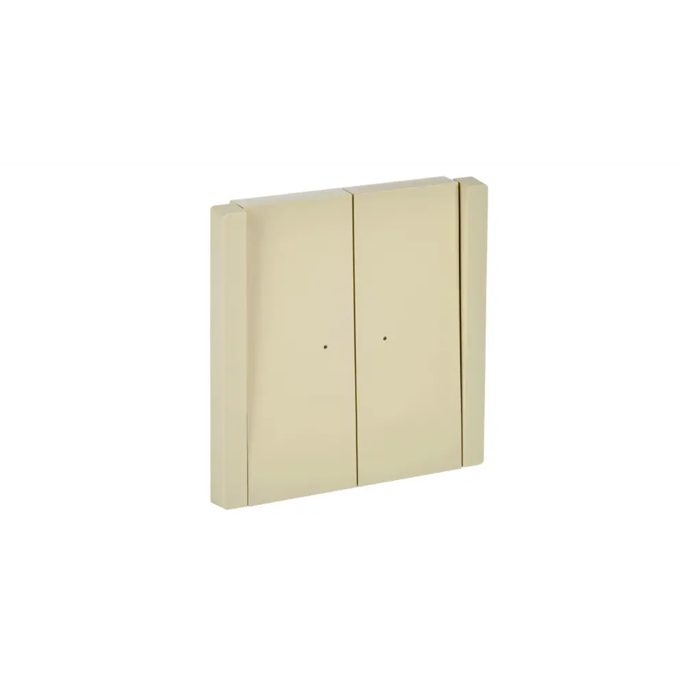 Фото 2 Выключатель проходной встраиваемый Iek Forte&Piano FP-V22-1-10-1-K10 2 клавиши с подсветкой цвет ваниль