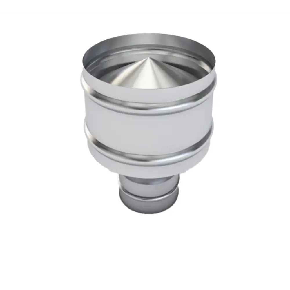 Фото Дефлектор Шамрай DefD D140 мм оцинкованная сталь цвет серый