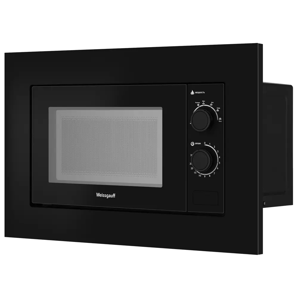 Фото 4 Встраиваемая микроволновая печь Weissgauff 2016 BGL 20 л 59.5x38.2x31.6 см цвет черный Фото 4 Встраиваемая микроволновая печь Weissgauff 2016 BGL 20 л 59.5x38.2x31.6 см цвет черный