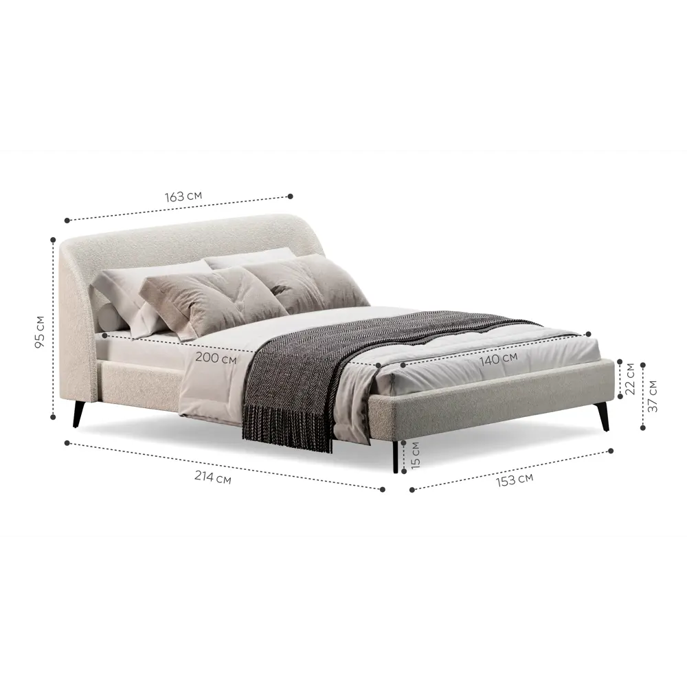 Фото 2 Кровать Mebelroom Мосс Соул000 163x95x214 см ЛДСП цвет белый Фото 2 Кровать Mebelroom Мосс Соул000 163x95x214 см ЛДСП цвет белый