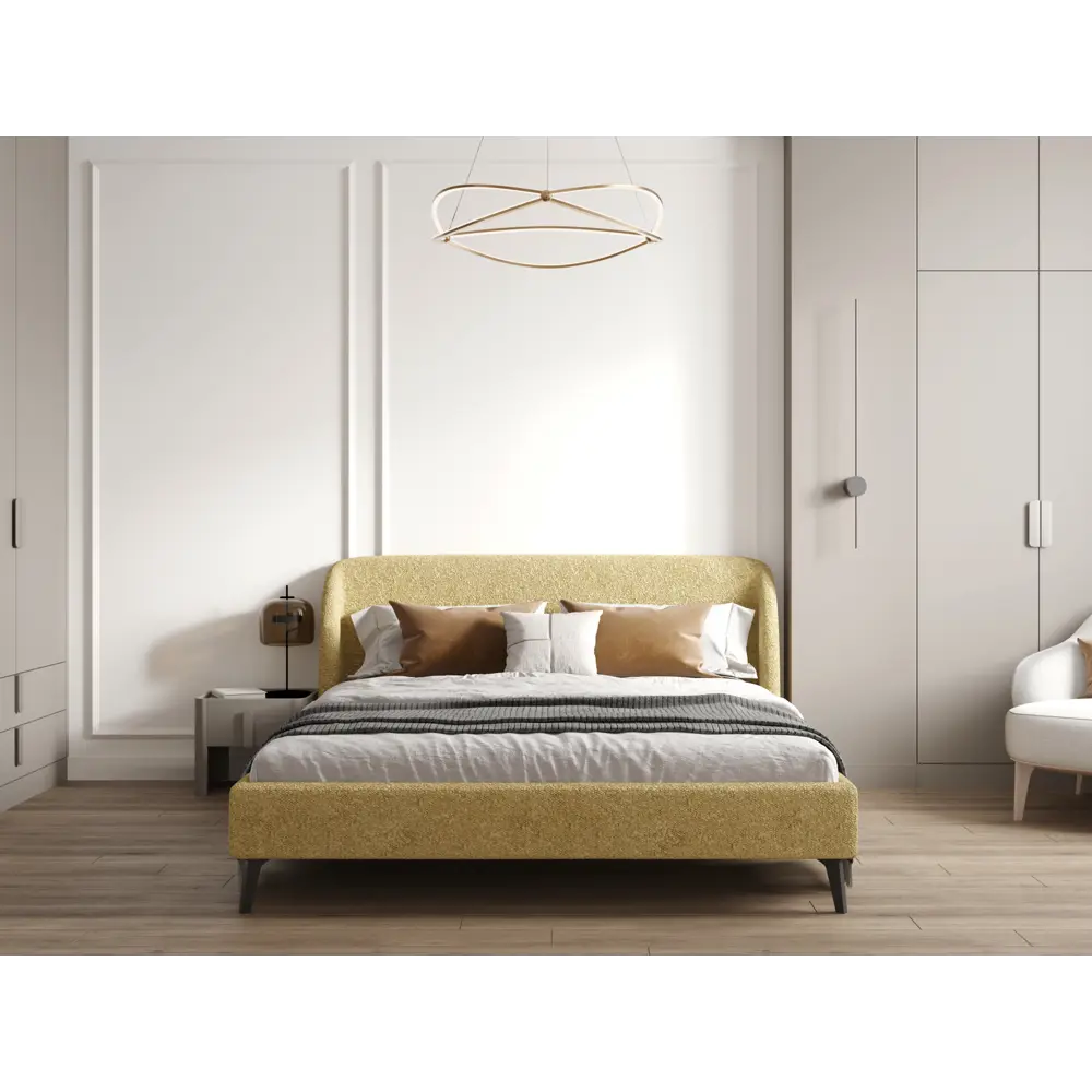 Фото 3 Кровать Mebelroom Мосс Соул540 163x95x214 см ЛДСП цвет желтый Фото 3 Кровать Mebelroom Мосс Соул540 163x95x214 см ЛДСП цвет желтый