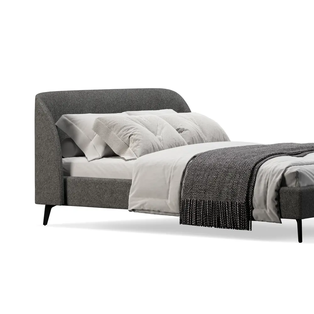 Фото 5 Кровать Mebelroom Мосс Соул995 203x95x214 см ЛДСП цвет темно-серый