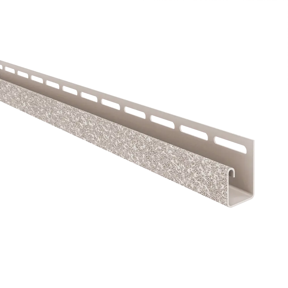 Фото Профиль J-образный для фасадных панелей Технониколь Формлайт 3000x40 мм серо-бежевый 0.216 м² Фото Профиль J-образный для фасадных панелей Технониколь Формлайт 3000x40 мм серо-бежевый 0.216 м²