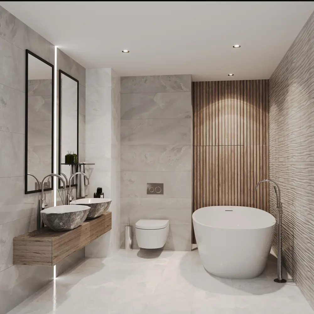 Фото 4 Керамическая плитка Eurotile Bottega 547 32.5x100см цвет серый/серебристый Фото 4 Керамическая плитка Eurotile Bottega 547 32.5x100см цвет серый/серебристый