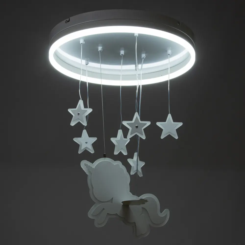 Фото 5 Люстра потолочная светодиодная Bayerlux 7527601 3 м² нейтральный белый свет цвет белый