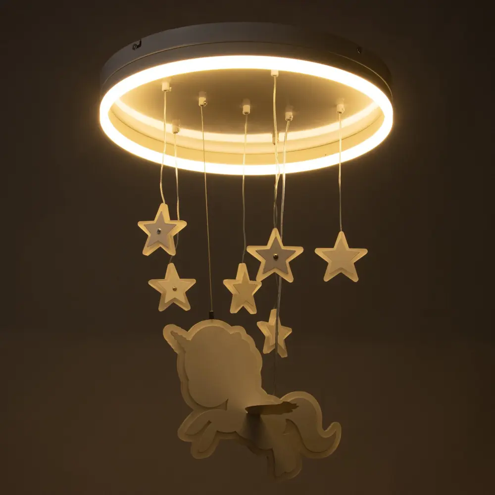 Фото 3 Люстра потолочная светодиодная Bayerlux 7527601 3 м² нейтральный белый свет цвет белый