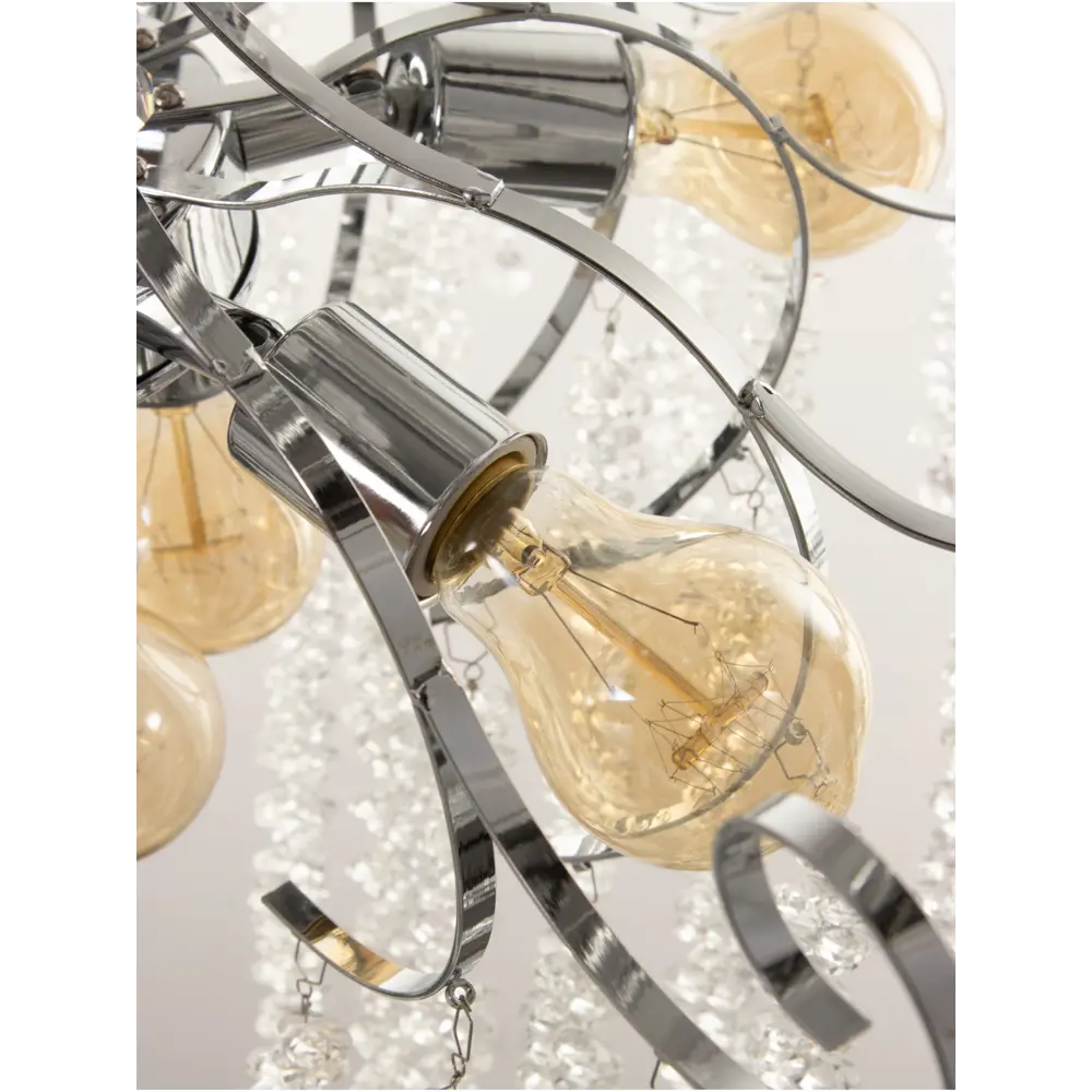 Фото 9 Люстра подвесная Bayerlux Сима-ленд 10777427 9 ламп 3 м² цвет серый