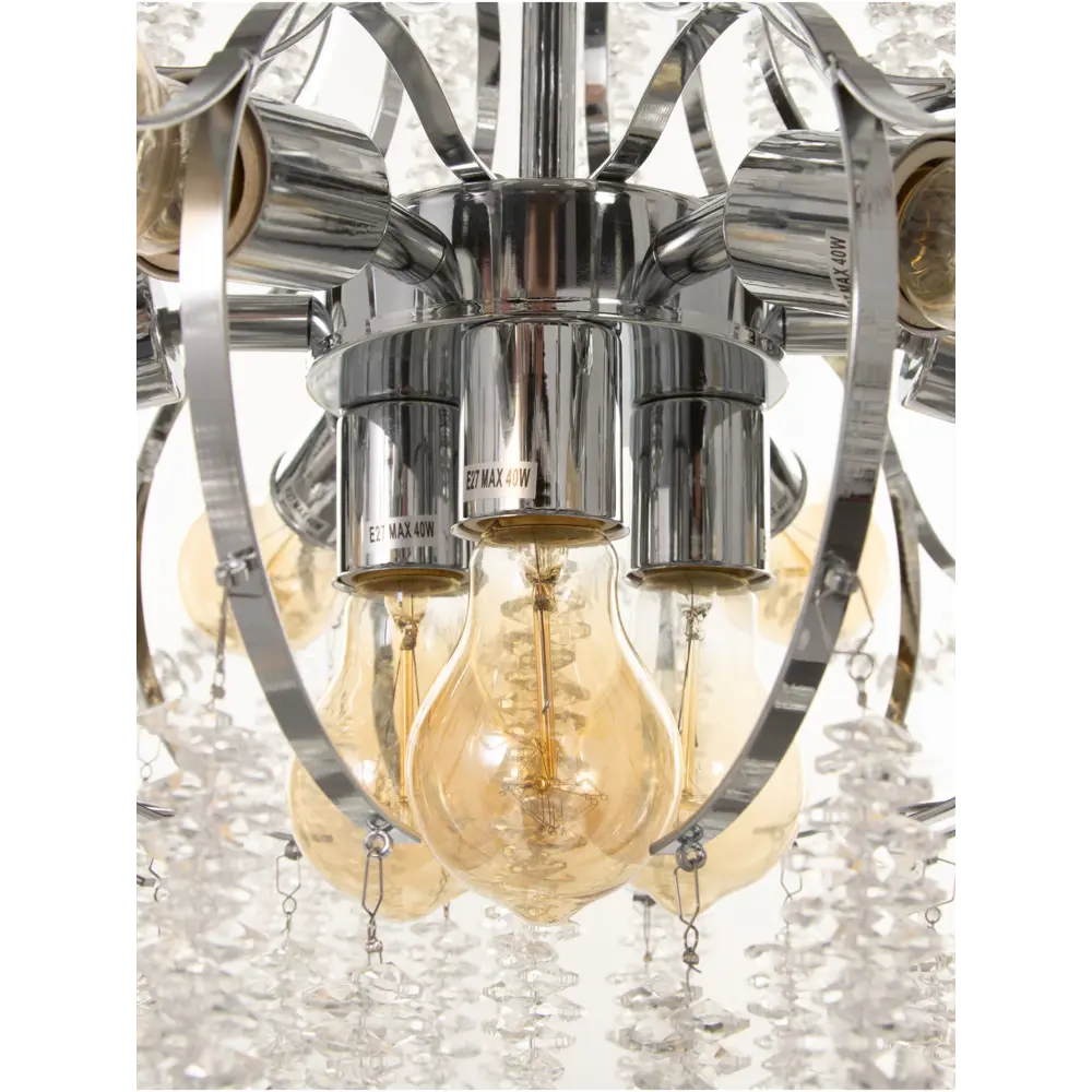 Фото 10 Люстра подвесная Bayerlux Сима-ленд 10777427 9 ламп 3 м² цвет серый