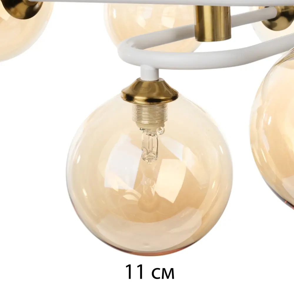 Фото 7 Люстра на штанге Bayerlux Сима-ленд 10386025 9 ламп 3 м² цвет белый Фото 7 Люстра на штанге Bayerlux Сима-ленд 10386025 9 ламп 3 м² цвет белый