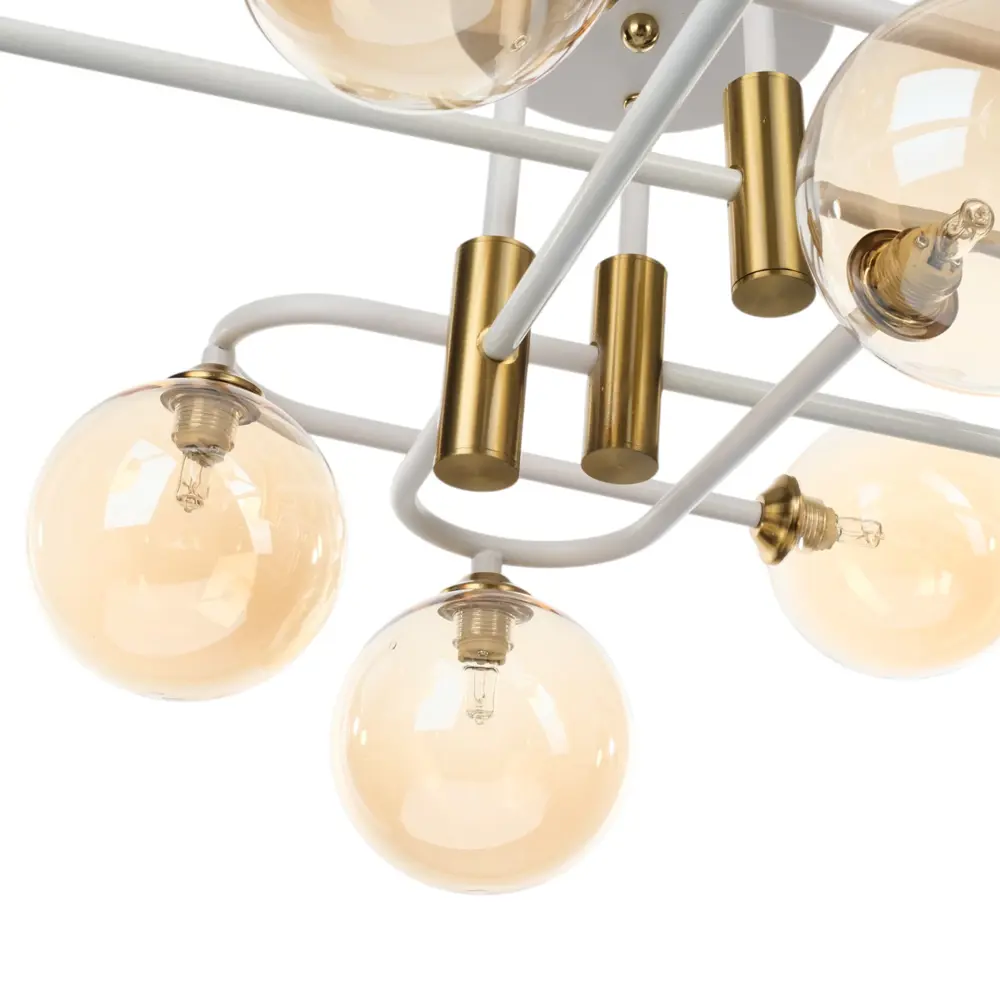 Фото 4 Люстра на штанге Bayerlux Сима-ленд 10386025 9 ламп 3 м² цвет белый Фото 4 Люстра на штанге Bayerlux Сима-ленд 10386025 9 ламп 3 м² цвет белый