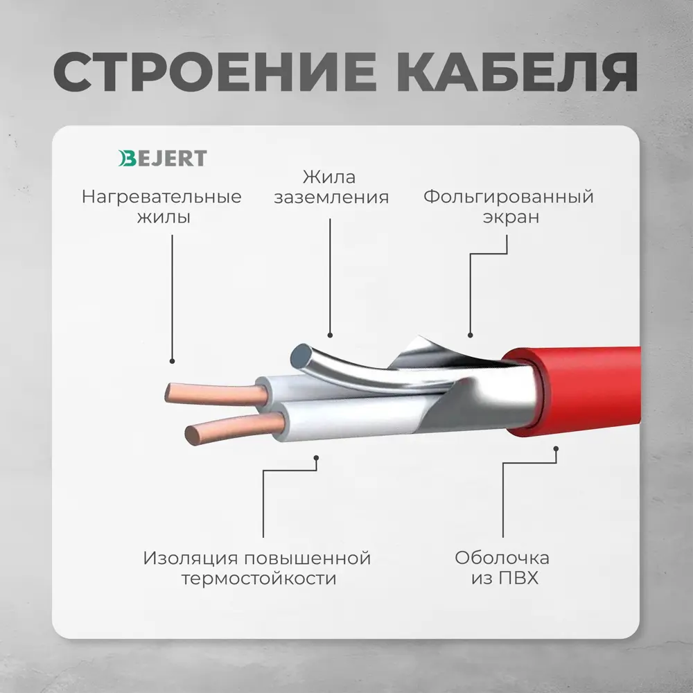 Фото 8 Нагревательный мат Bejert 1 м² 162 Вт B741KS9-150M1-01 Фото 8 Нагревательный мат Bejert 1 м² 162 Вт B741KS9-150M1-01