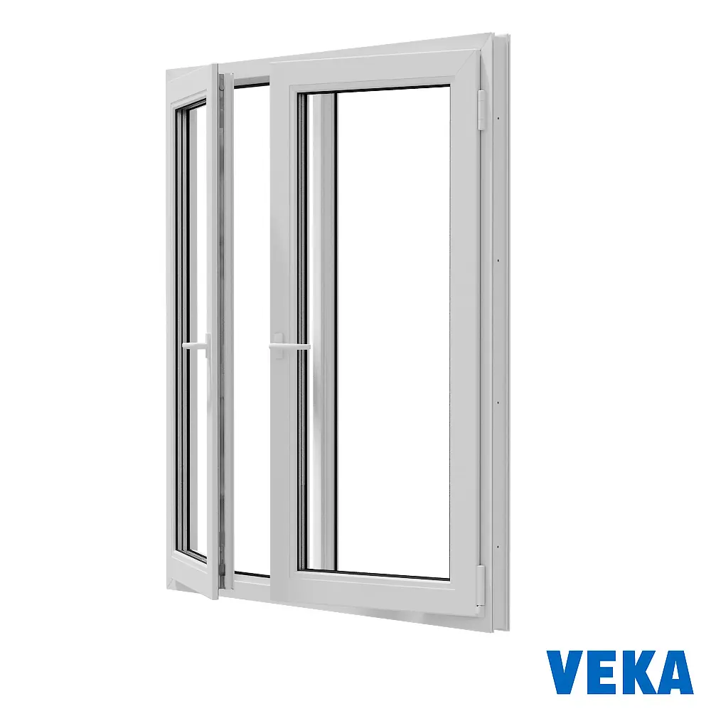 Фото 3 Окно пластиковое ПВХ Veka WHS 1200x1100мм (ВxШ) двухстворчатое поворотное левое/поворотно-откидное правое двухкамерный стеклопакет цвет белый Фото 3 Окно пластиковое ПВХ Veka WHS 1200x1100мм (ВxШ) двухстворчатое поворотное левое/поворотно-откидное правое двухкамерный стеклопакет цвет белый