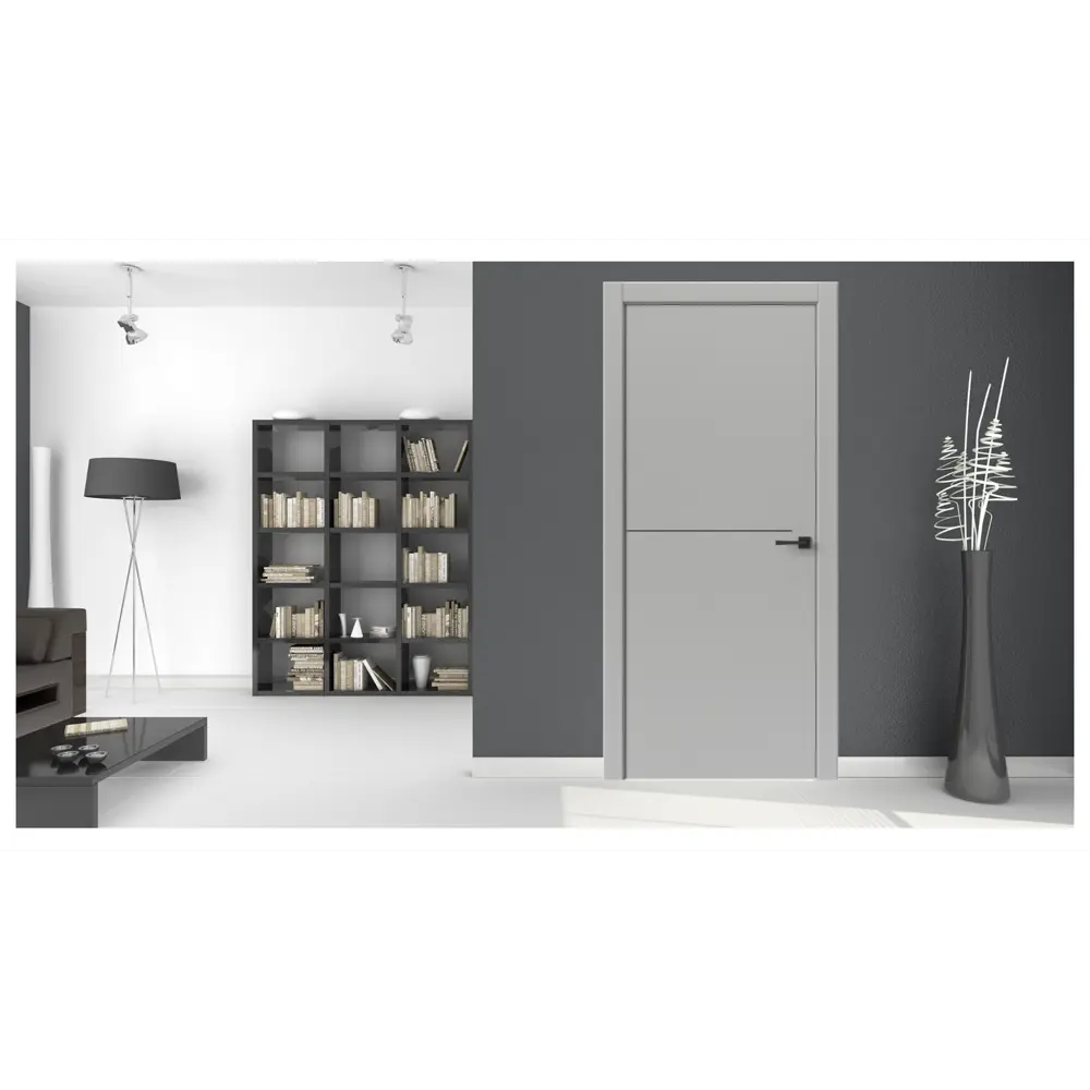 Фото 6 Комплект межкомнатной двери Uberture Tamburat 4302 глухая 200x80см полипропилен цвет лофт светлый с коробом и наличниками Фото 6 Комплект межкомнатной двери Uberture Tamburat 4302 глухая 200x80см полипропилен цвет лофт светлый с коробом и наличниками