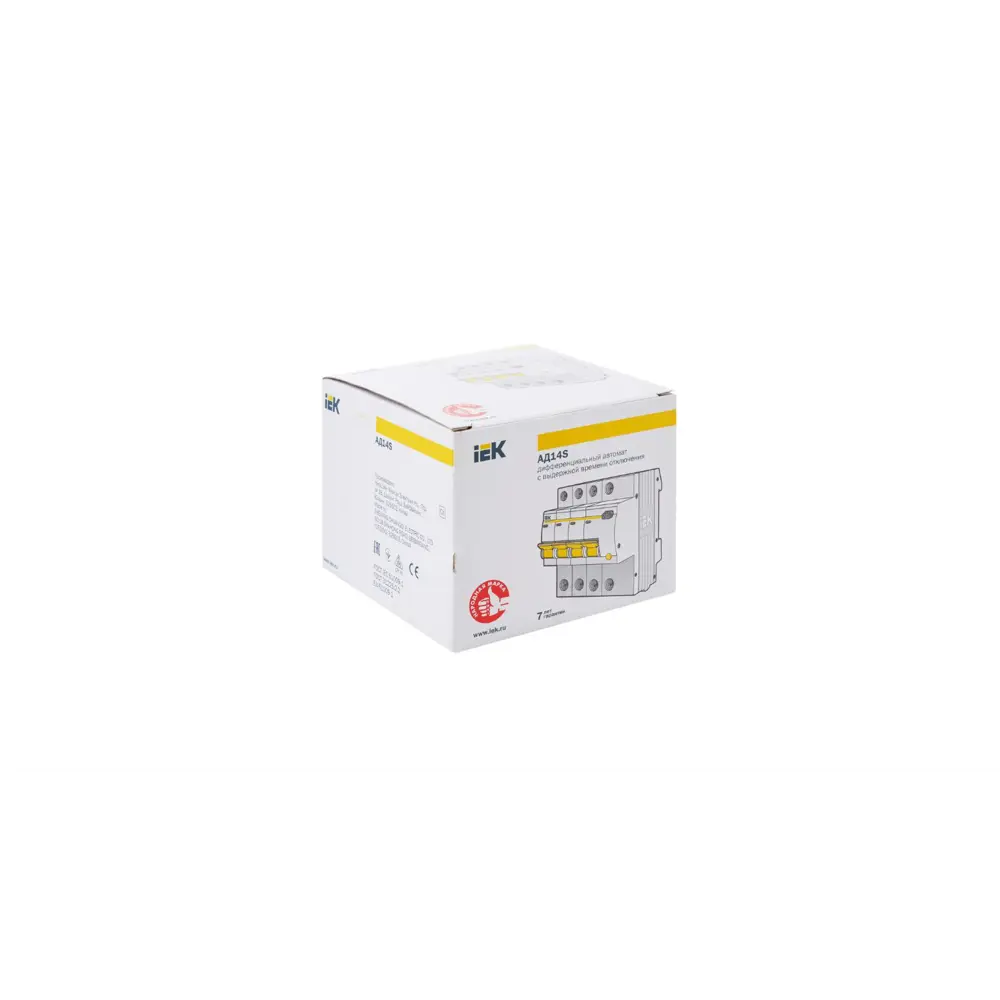 Фото 7 Дифференциальный автомат Iek АД14S 4P C50 А 100 мА 4.5 кА C MAD13-4-050-C-100 Фото 7 Дифференциальный автомат Iek АД14S 4P C50 А 100 мА 4.5 кА C MAD13-4-050-C-100
