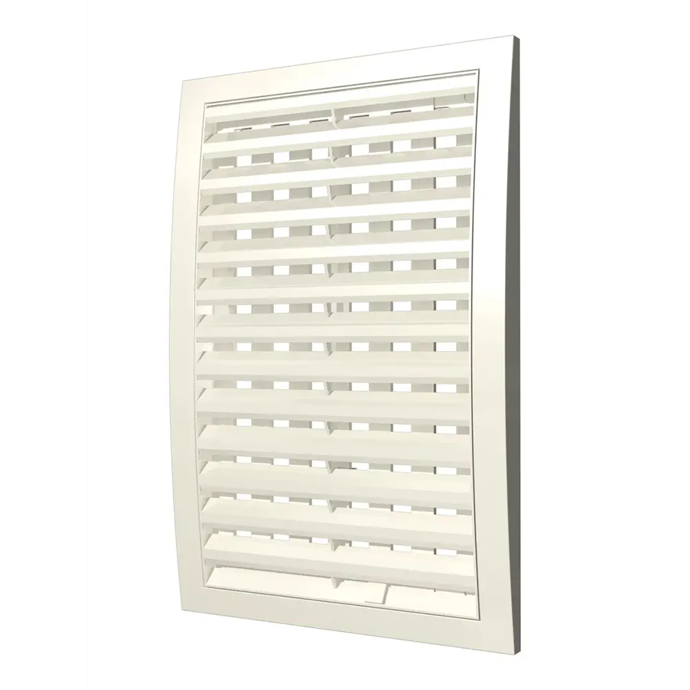 Фото Решётка вентиляционная наружная регулируемая ERA Street Line 350x350 ASA пластик цвет слоновая кость Фото Решётка вентиляционная наружная регулируемая ERA Street Line 350x350 ASA пластик цвет слоновая кость