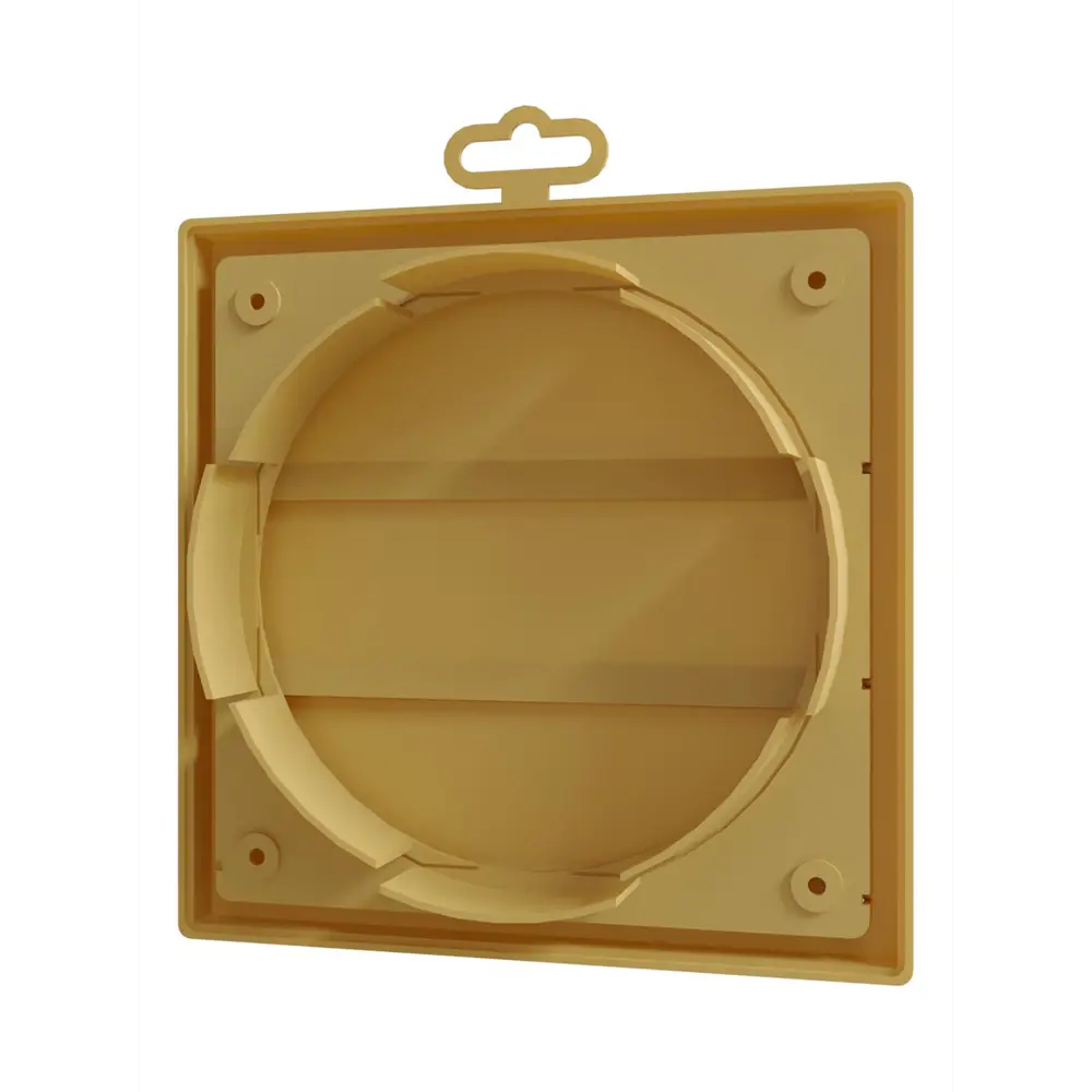 Фото 5 Решётка вытяжная 190x190 с гравитационными жалюзи ERA Street Line с универсальным фланцем D150/D160 ASA пластик цвет бежевый