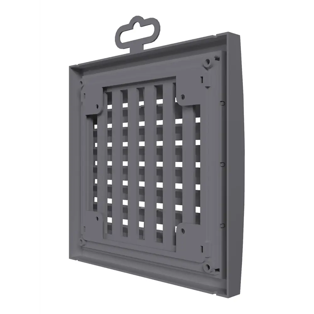 Фото 5 Решётка вентиляционная наружная регулируемая ERA Street Line 150x150 ASA пластик цвет серый Фото 5 Решётка вентиляционная наружная регулируемая ERA Street Line 150x150 ASA пластик цвет серый