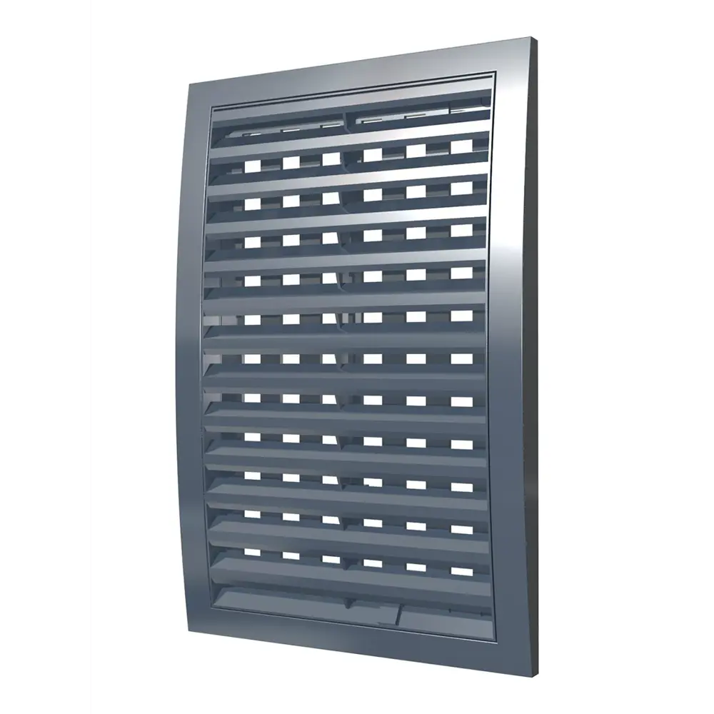 Фото Решётка вентиляционная наружная регулируемая ERA Street Line 150x150 ASA пластик цвет серый Фото Решётка вентиляционная наружная регулируемая ERA Street Line 150x150 ASA пластик цвет серый
