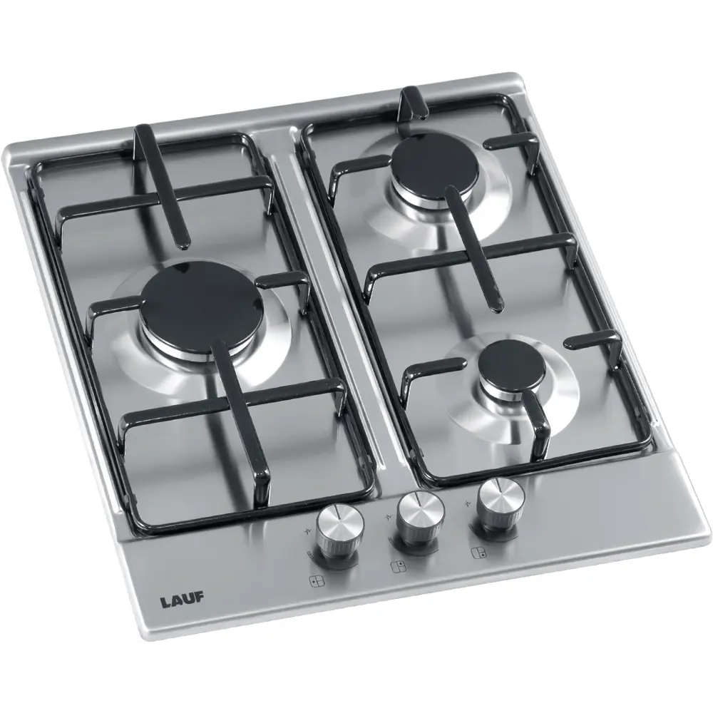 Фото 8 Газовая варочная панель Lauf 45 см 3 конфорки цвет Серый / серебристый Фото 8 Газовая варочная панель Lauf 45 см 3 конфорки цвет Серый / серебристый