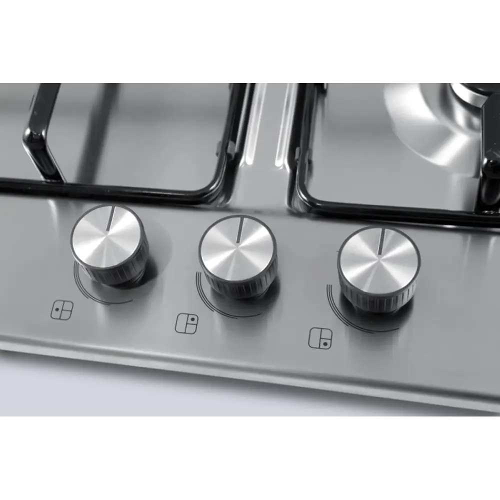 Фото 9 Газовая варочная панель Lauf 45 см 3 конфорки цвет Серый / серебристый Фото 9 Газовая варочная панель Lauf 45 см 3 конфорки цвет Серый / серебристый