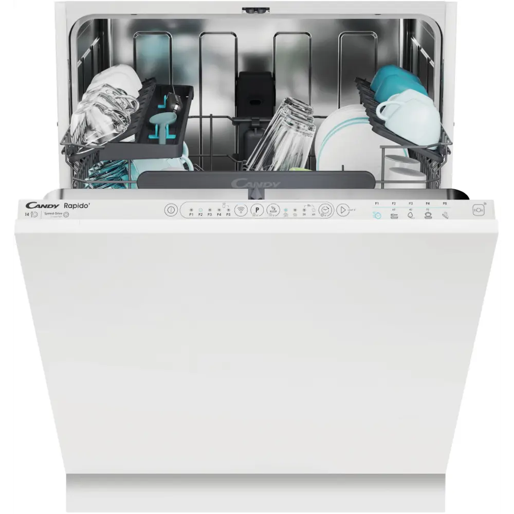 Фото 2 Встраиваемая посудомоечная машина Candy CI 4E7L0W-08 59.8 см 5 программ цвет белый Фото 2 Встраиваемая посудомоечная машина Candy CI 4E7L0W-08 59.8 см 5 программ цвет белый
